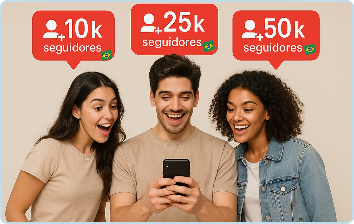 Jovens comprando seguidores Instagram